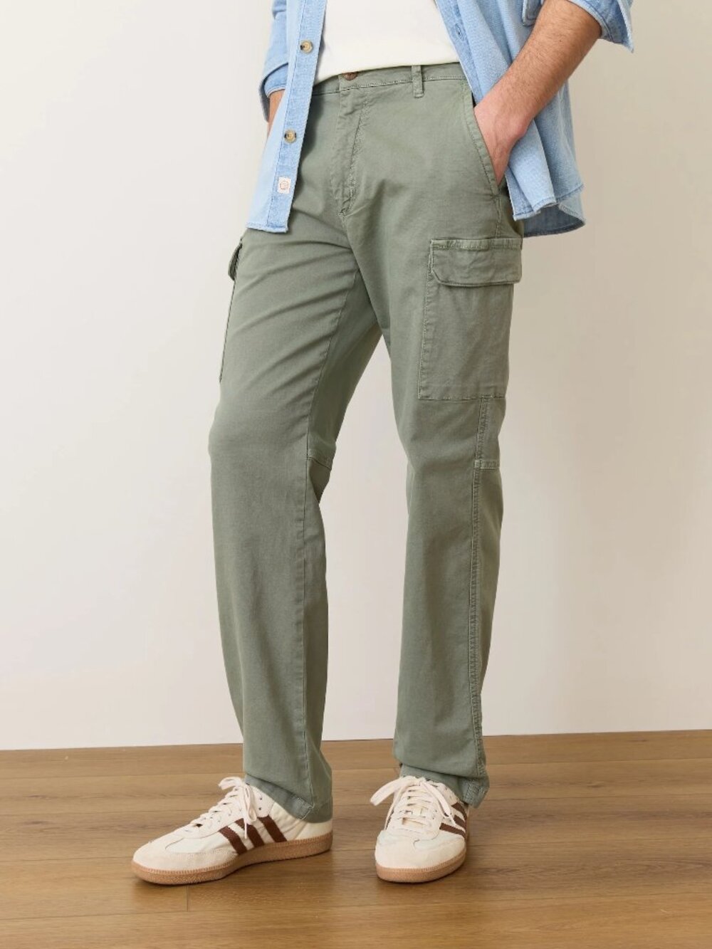 MARINE LAYER BREYER CARGO UTILITY PANTS RELAXED FIT STRETCH COTTON sz 32 Short